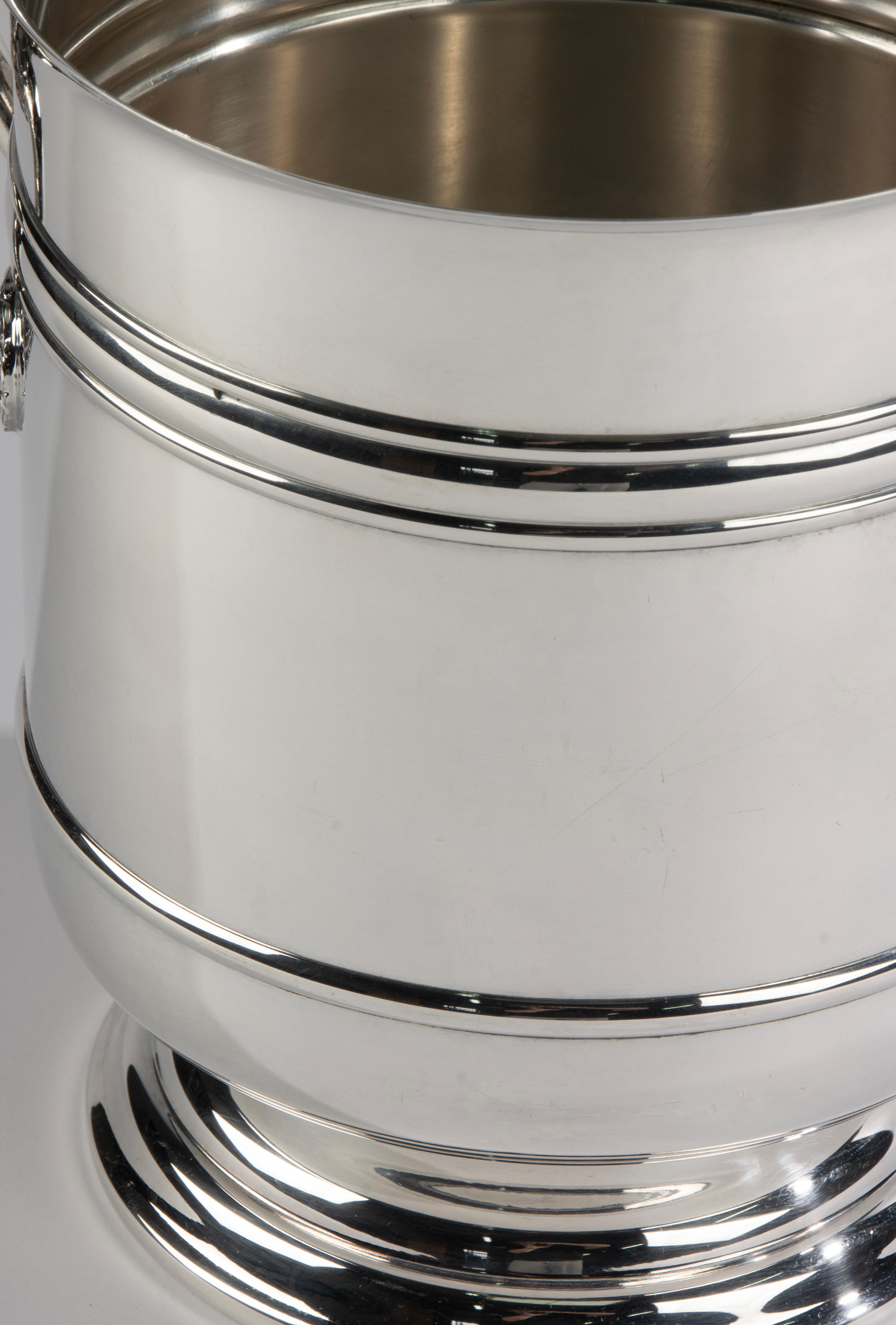 Enfriador de vino chapado en plata - Christofle - Modelo Sully en venta 3