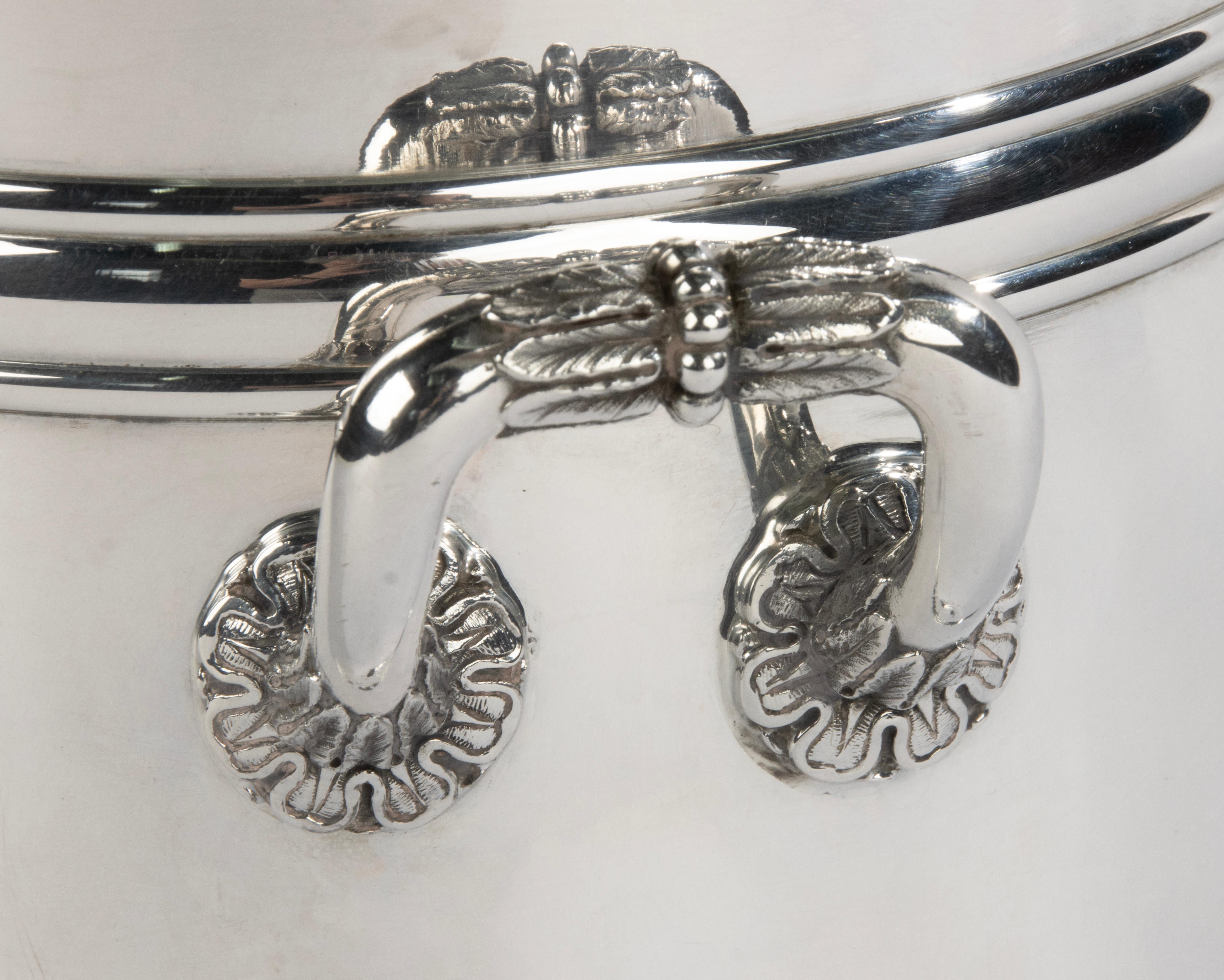 Enfriador de vino chapado en plata - Christofle - Modelo Sully en venta 4