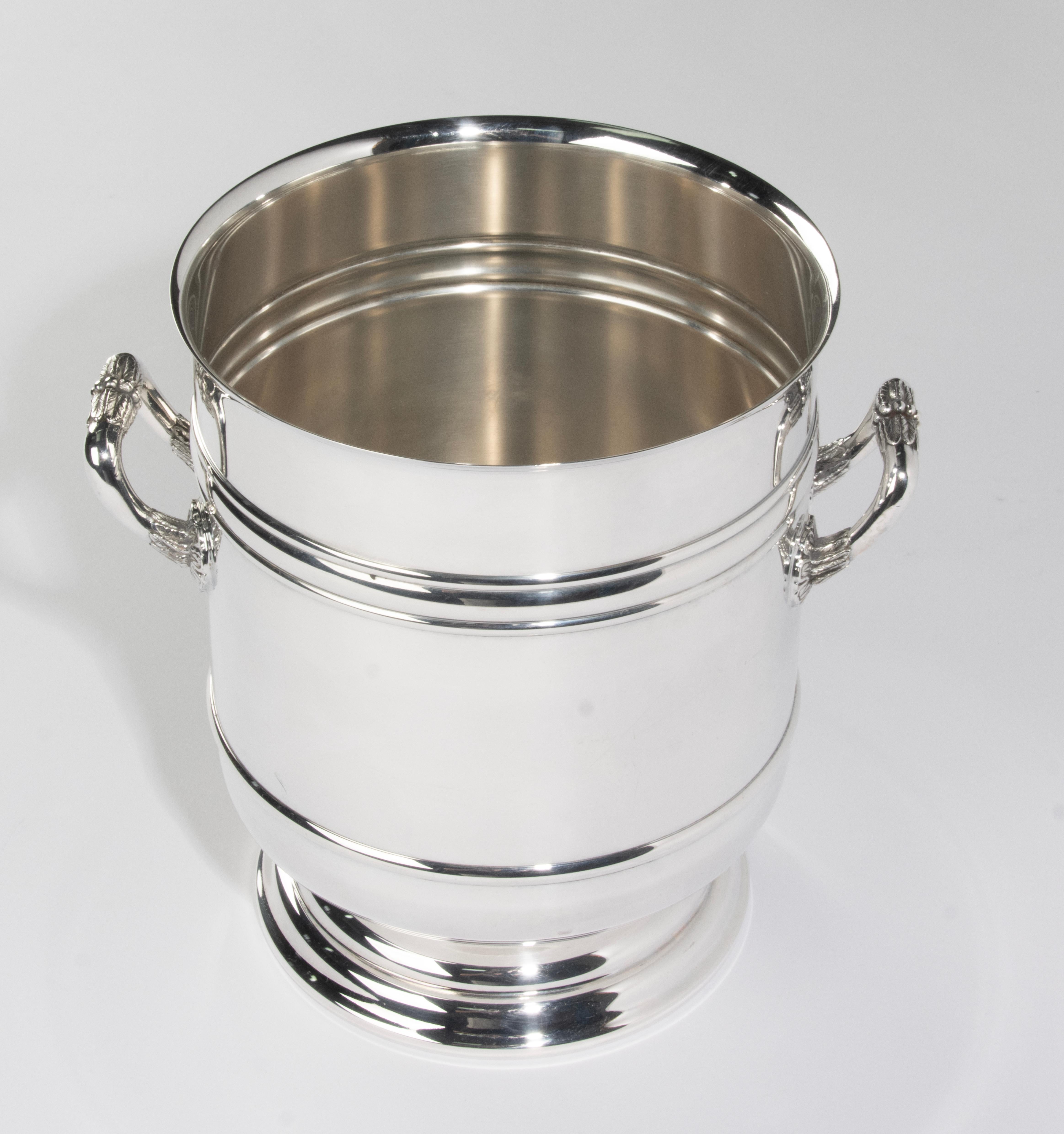 Enfriador de vino chapado en plata - Christofle - Modelo Sully en venta 5
