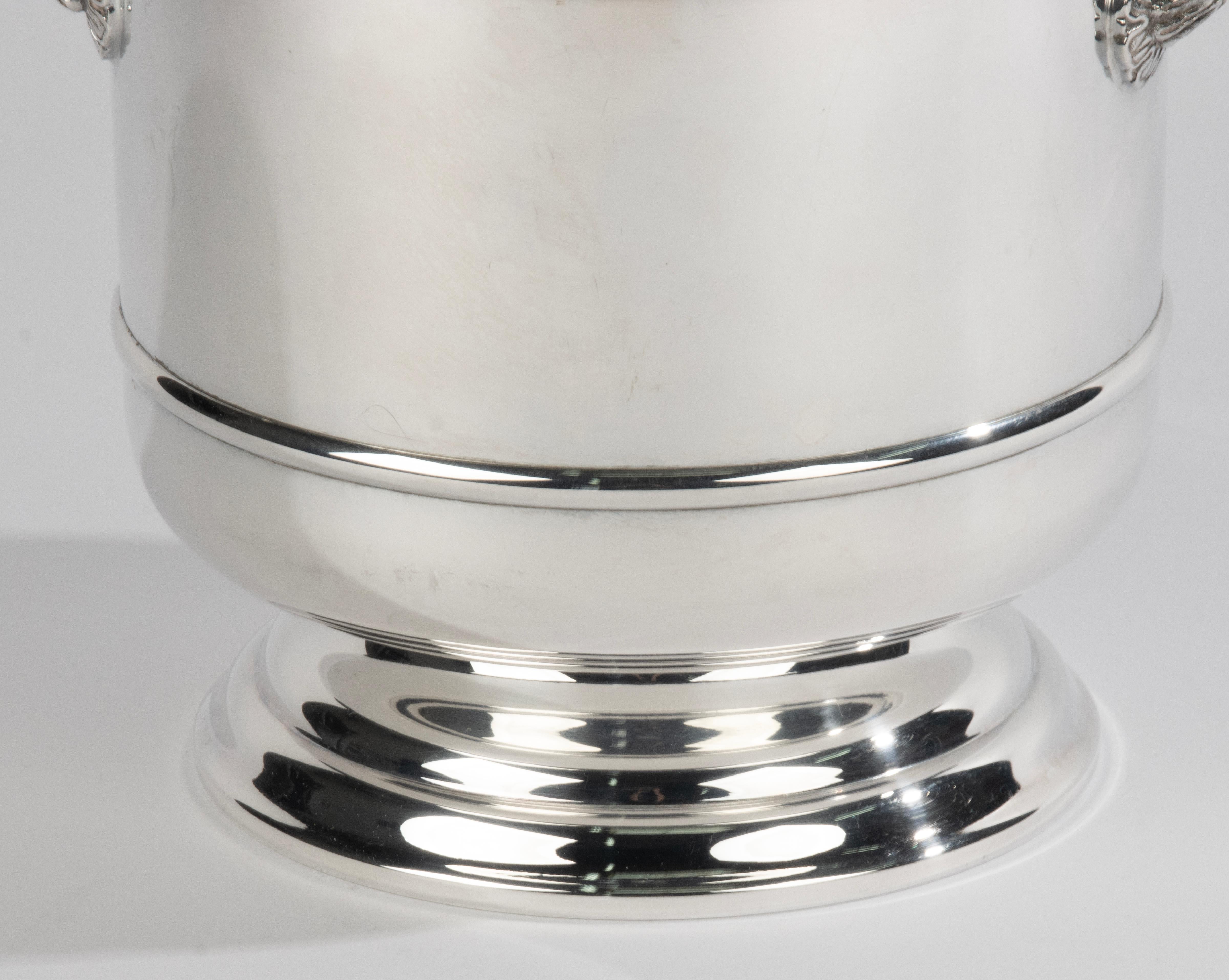 Enfriador de vino chapado en plata - Christofle - Modelo Sully Hecho a mano en venta