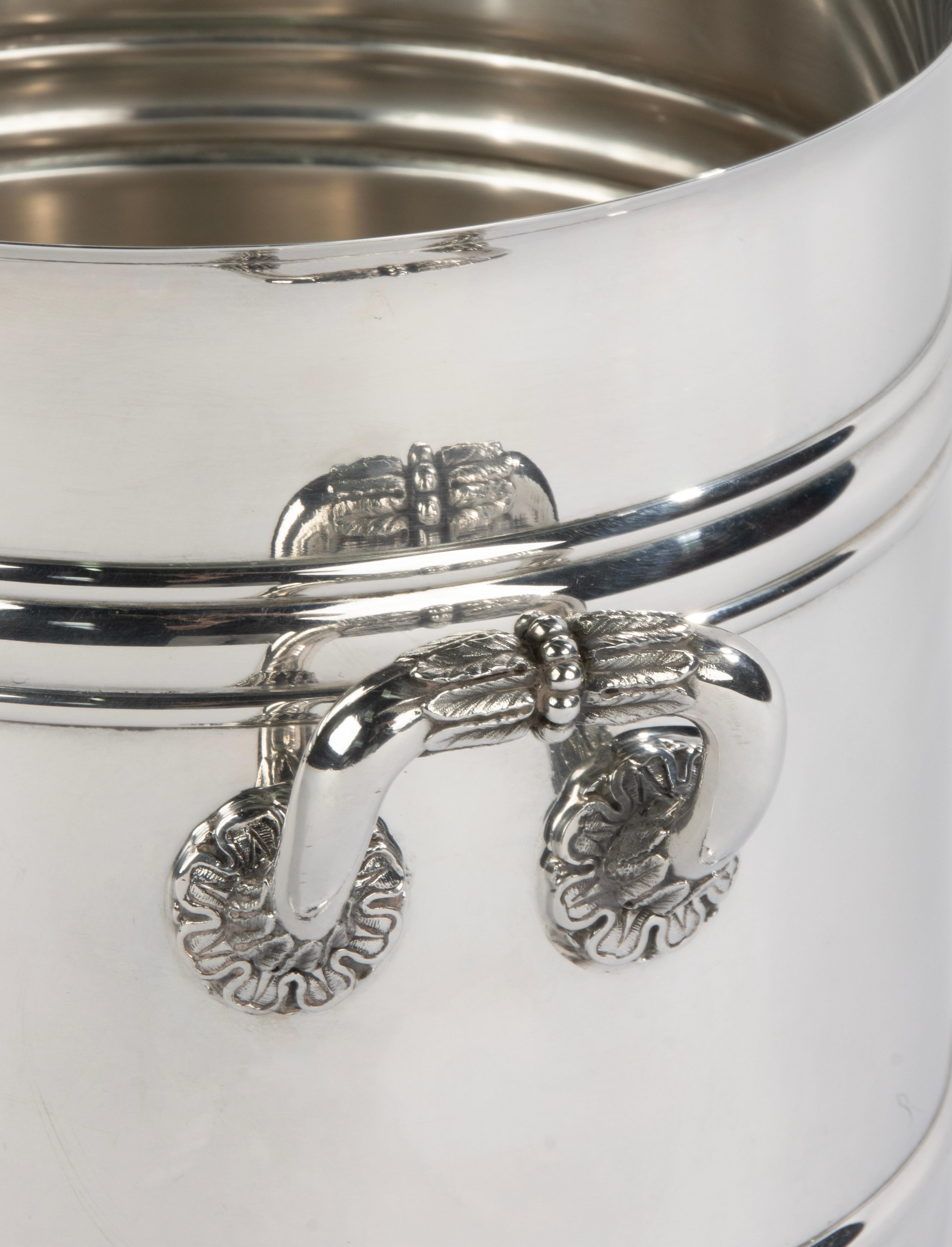 Enfriador de vino chapado en plata - Christofle - Modelo Sully siglo XX en venta
