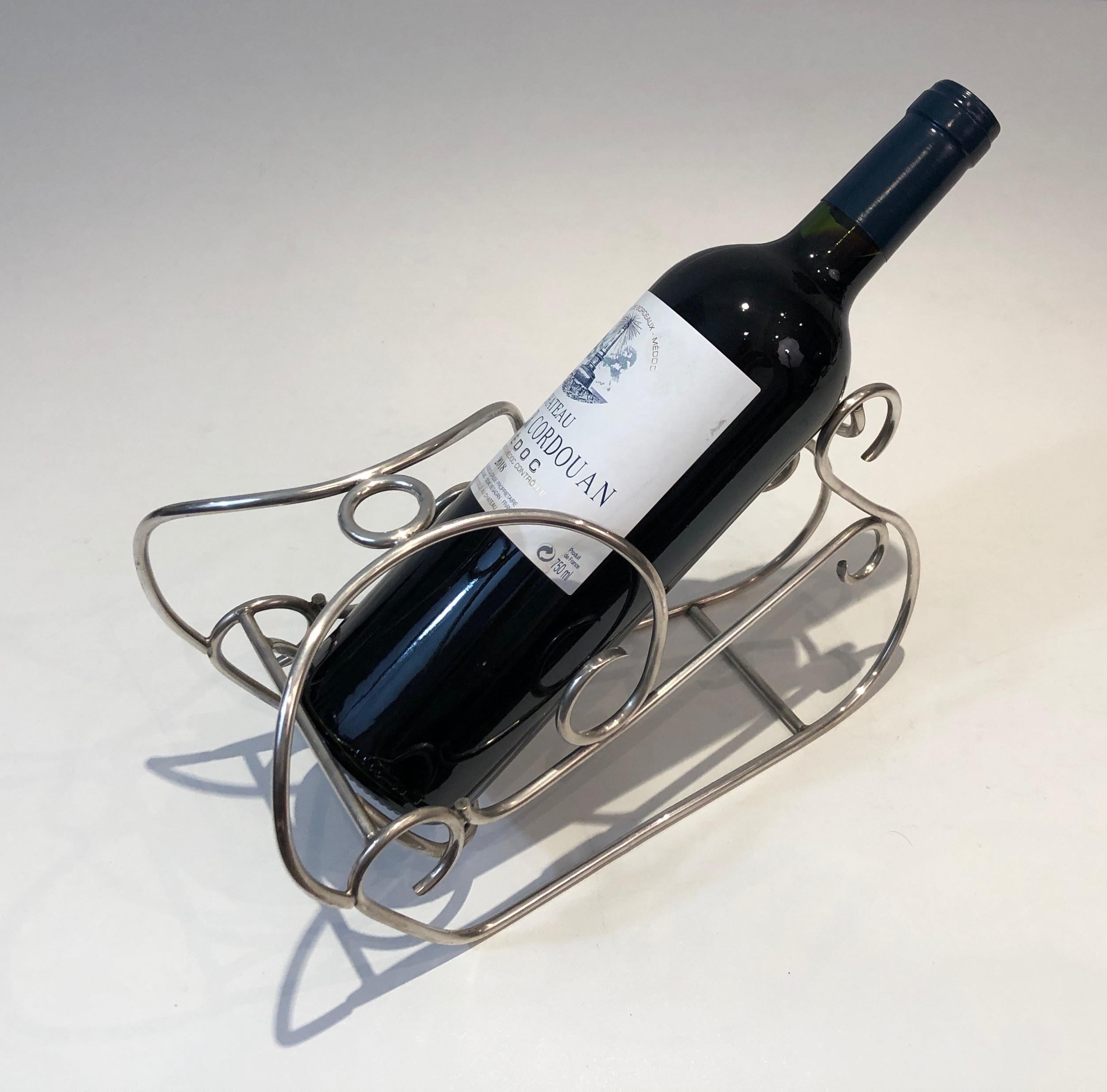Portavinos plateado, francés, hacia 1930 en venta 3