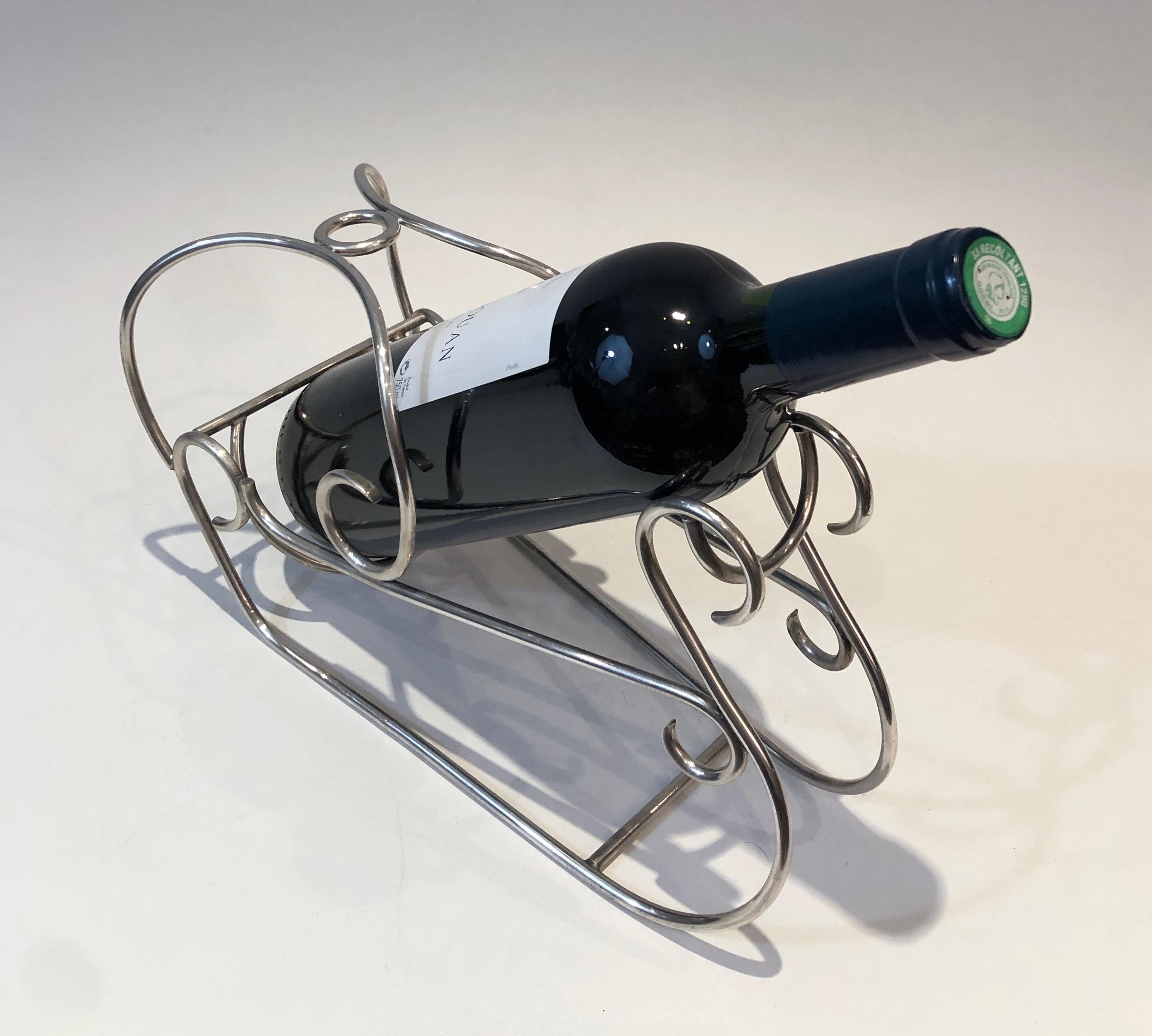 Silver Plated Wine Holder, French, circa 1930 For Sale 7