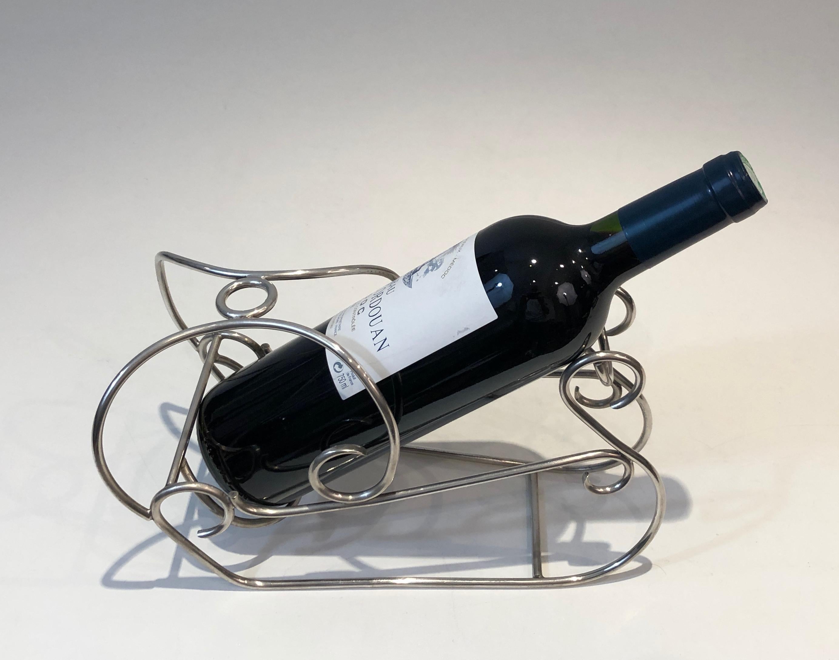 Silver Plated Wine Holder, French, circa 1930 For Sale 8
