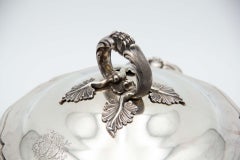 Silver plated with acanthus leaf details