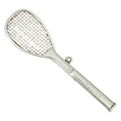 Silver Propelling Pencil Tennis Racket by Thornhill & Co.