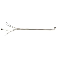 Silver Propelling Swizzle Stick Cocktail Stirrer in the Form of a Golf Club