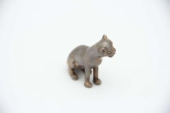 Silver puma miniature in perfect shape