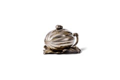 Russian Silver Pumpkin Bowl, Rococo Style, Gilded Interior, 1853