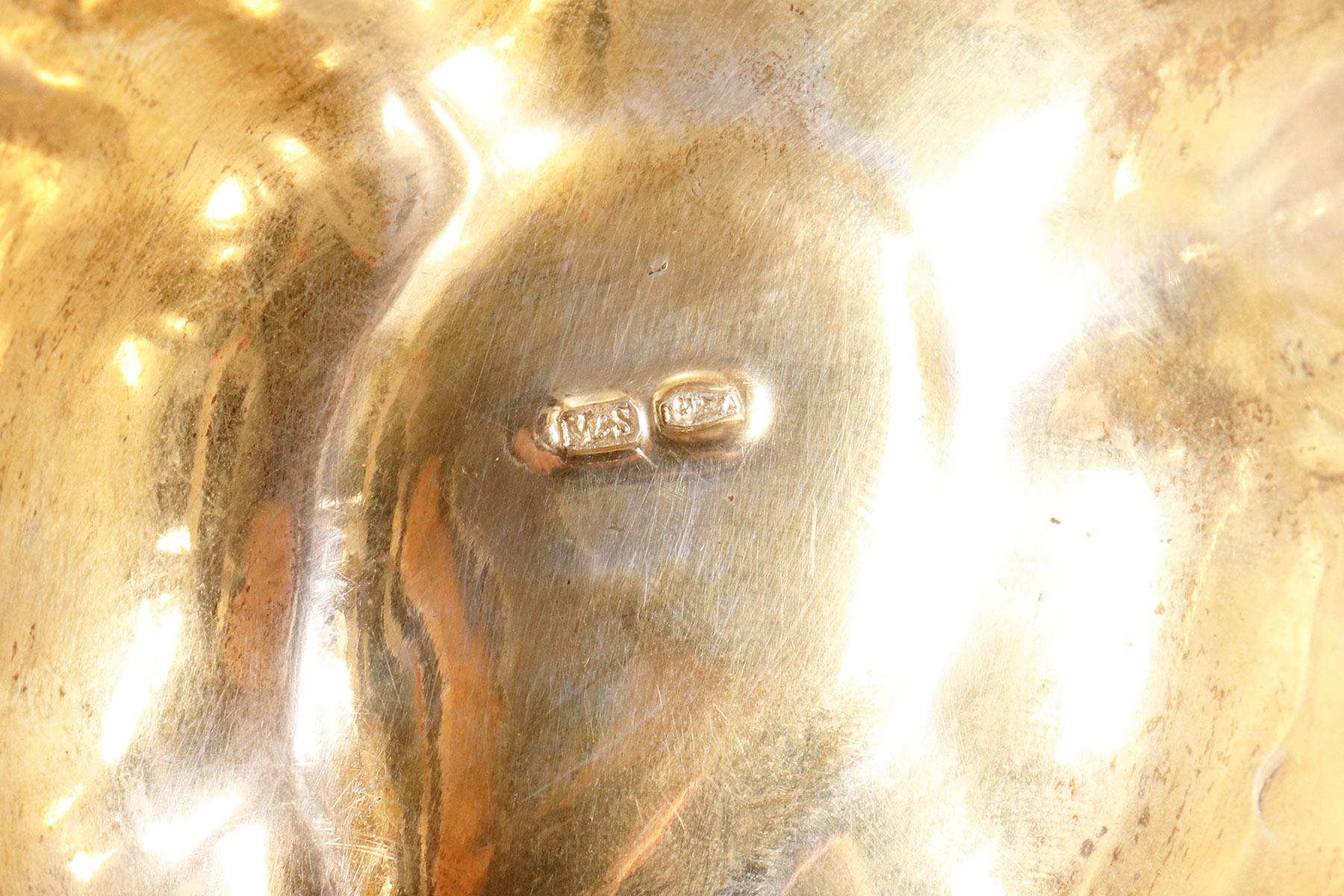 Cuchara perforadora de plata con mango de hueso, M & S, Viena Austria 1880. en venta 4