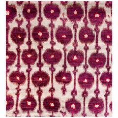 Silver Purple Tappeto contemporaneo in seta naturale annodato a mano in stock