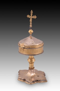 Silver pyx. Possibly Burgos, 15th-16th centuries and later.