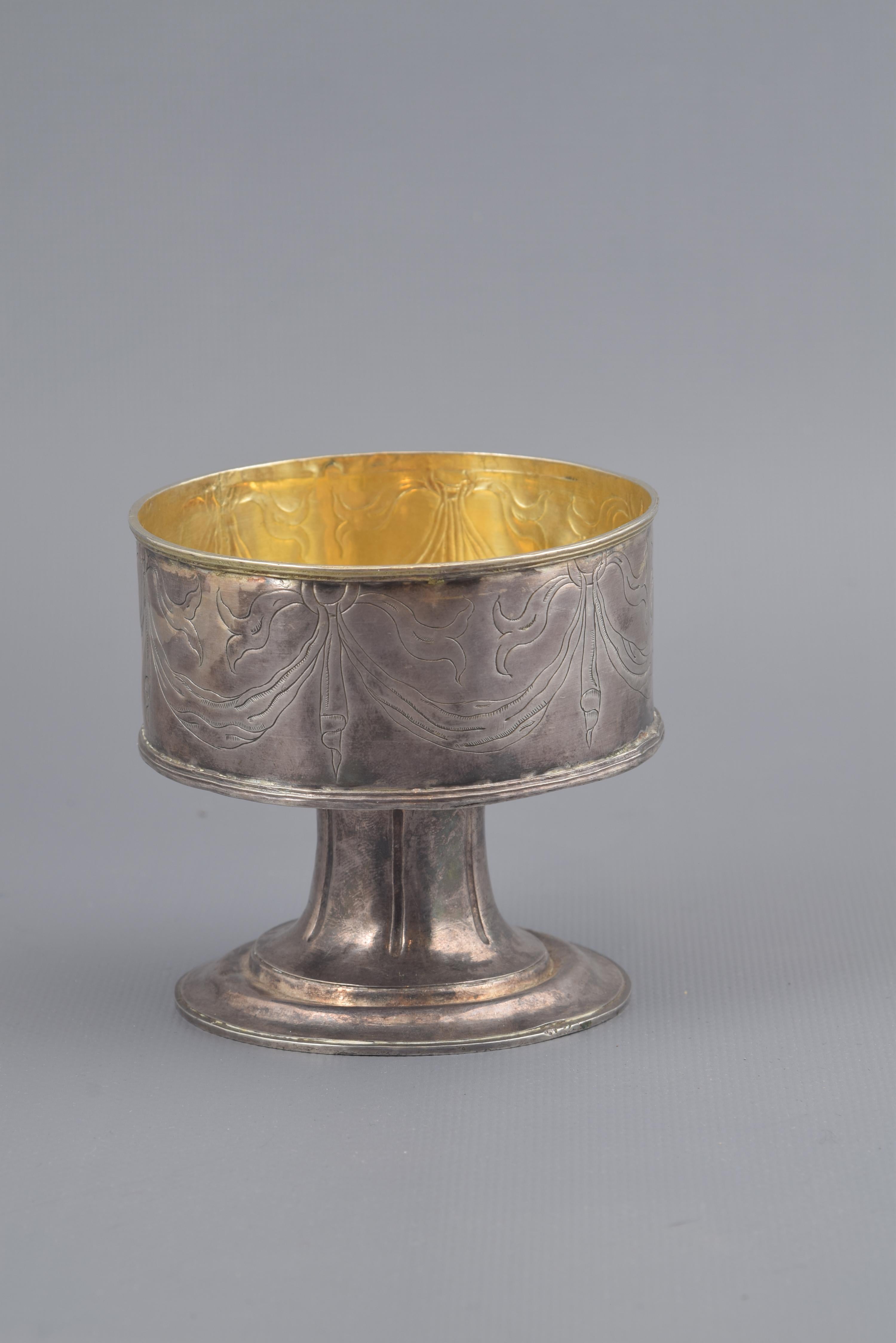 Baroque Silver Pyx Without Lid, 17th Century