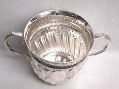 Silver Queen Anne Style Two Handled Porringer, 1908