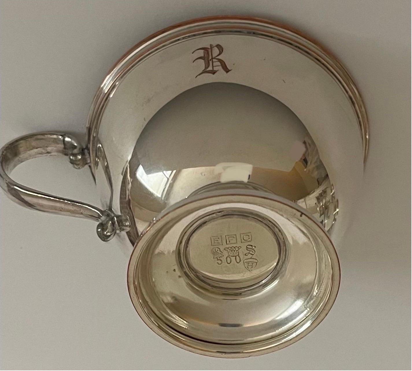 Silberne R-Monogramm-Tasse, 12er-Set 2