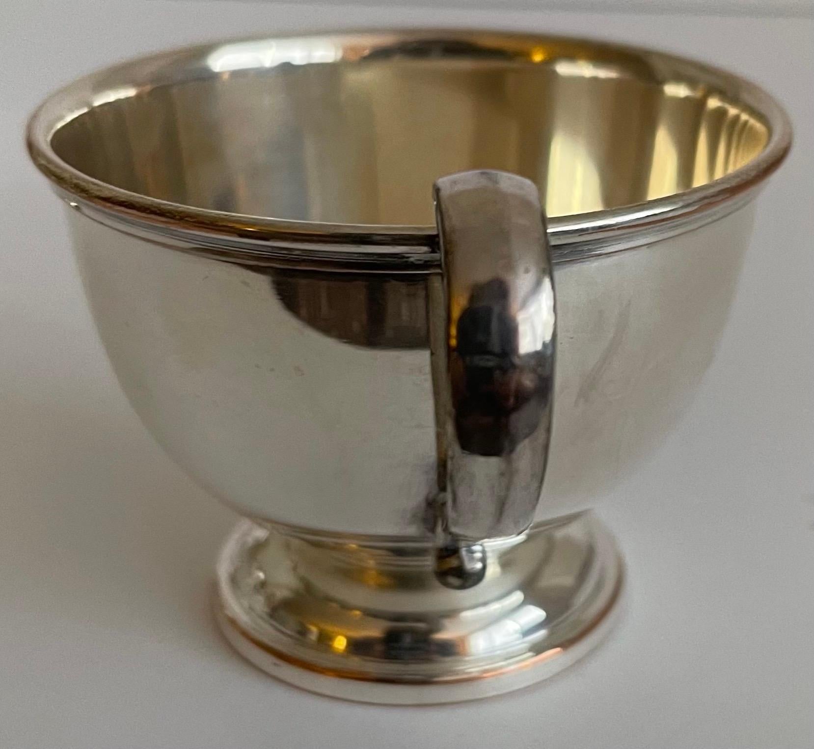 Silberne R-Monogramm-Tasse, 12er-Set (Versilberung)
