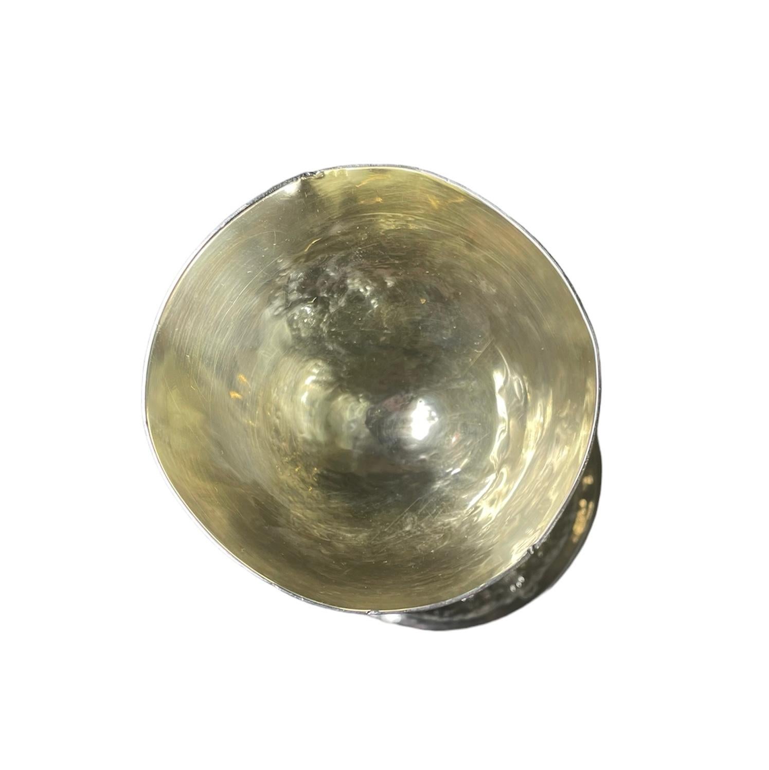Silver Repousse Chalice And Patten For Sale 1