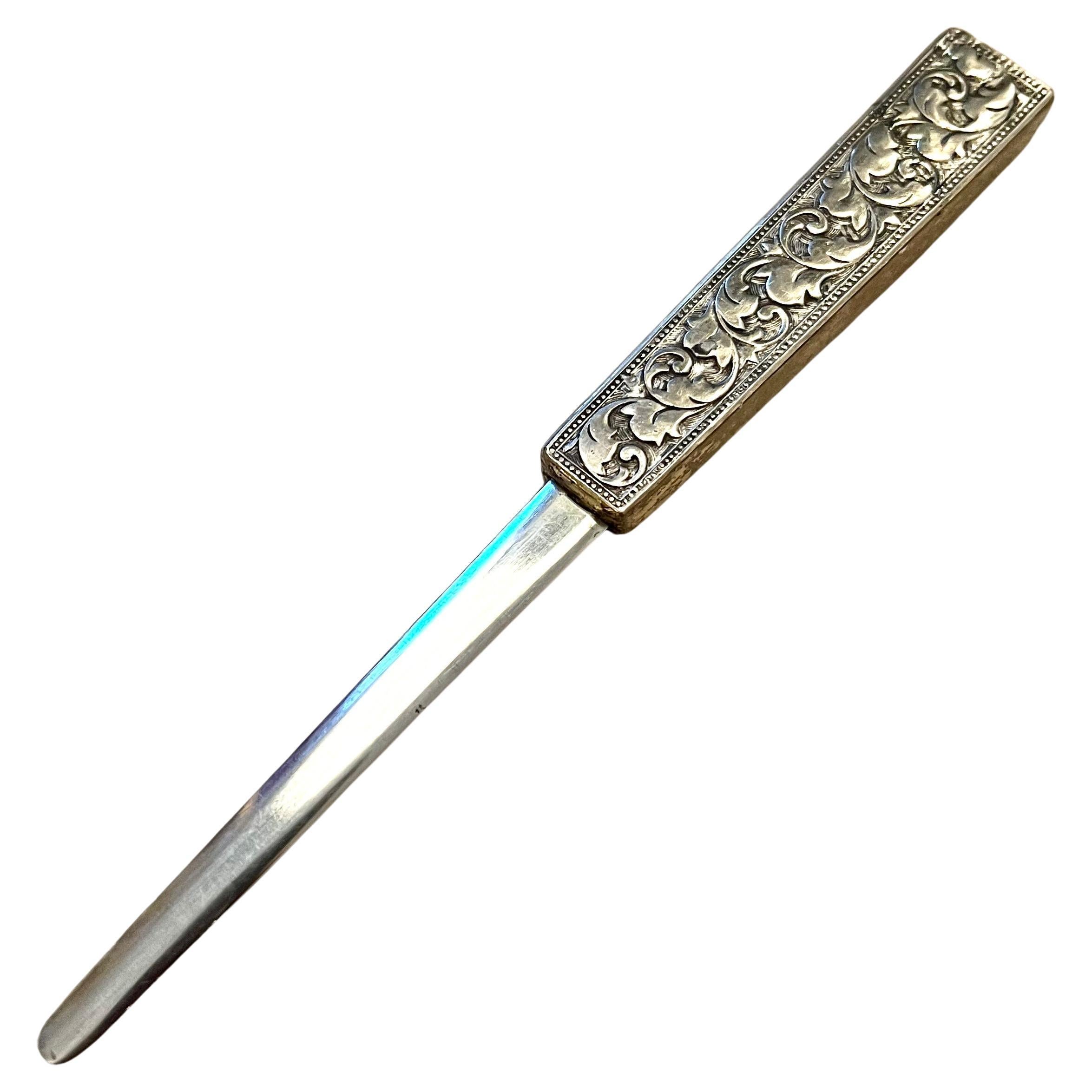 900 Silver Filagree Dagger Style Letter Opener at 1stDibs sharp