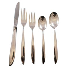 Ritmo de Plata de International Sterling Juego de Cubiertos 12 Servicios 60 piezas
