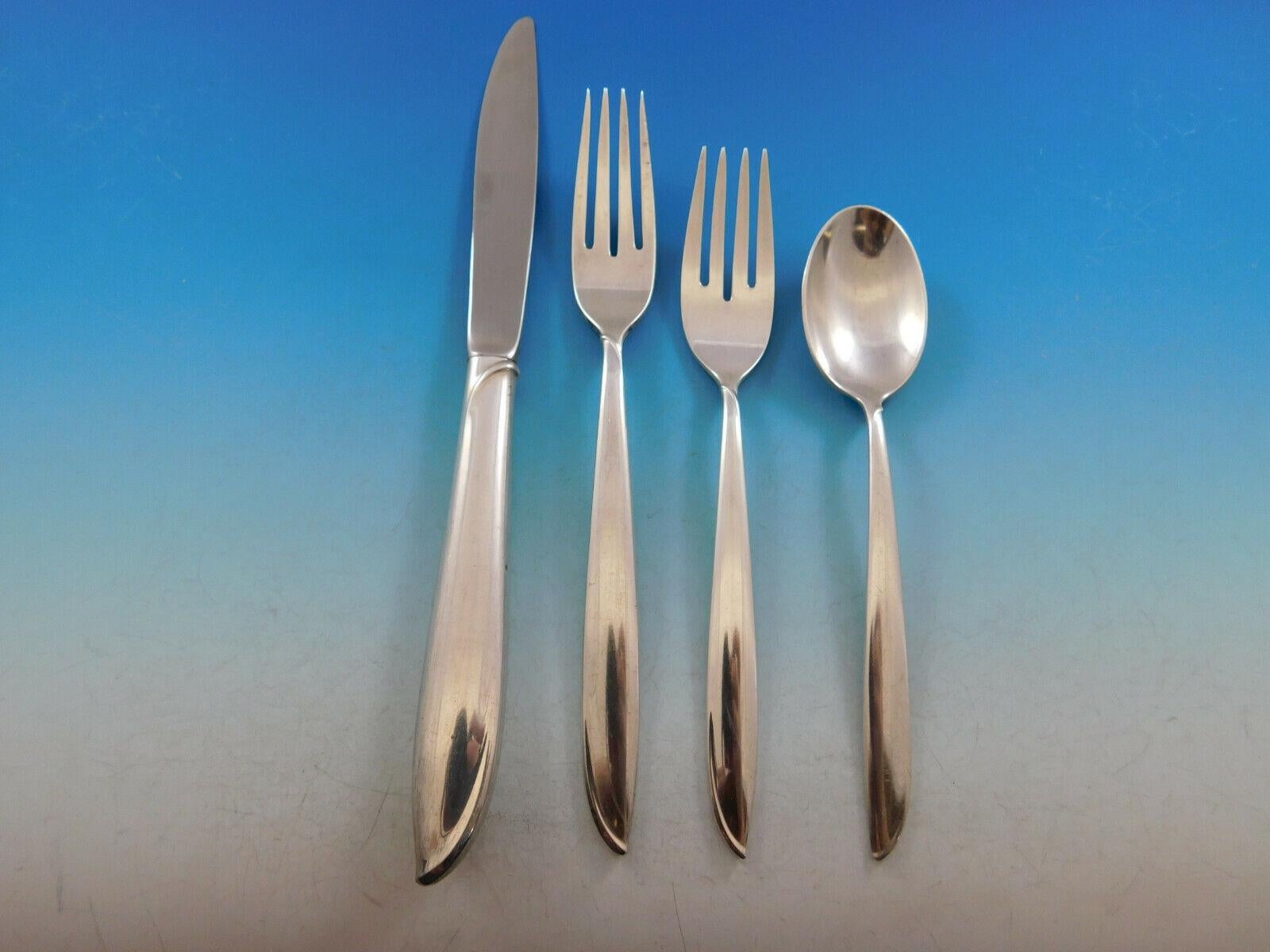 Ritmo de Plata de International Sterling Servicio de Cubiertos 41 Piezas en Excelente estado para la venta en Big Bend, WI