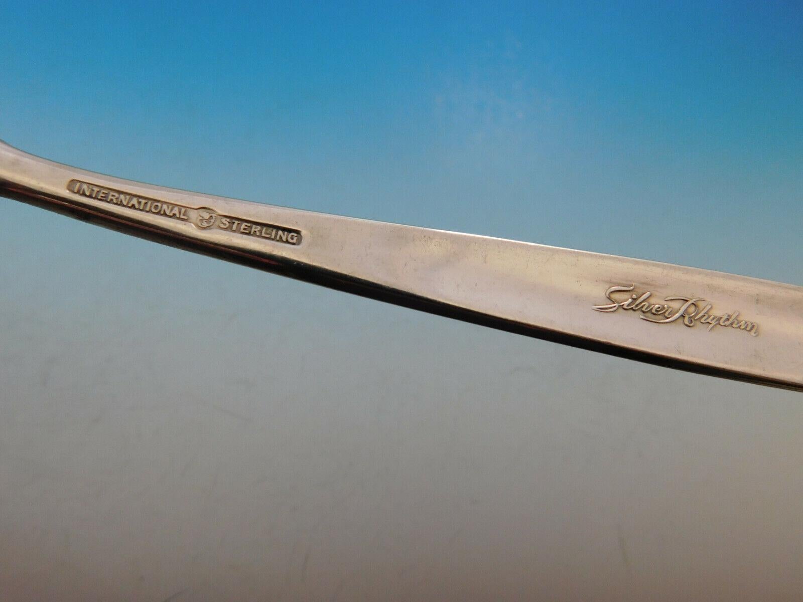 Ritmo de Plata de International Sterling Servicio de Cubiertos 41 Piezas Plata esterlina en venta