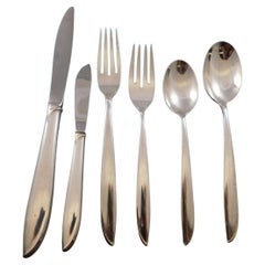 Silver Rhythm by International Sterling Silver Flatware Set Service 41 Pieces
