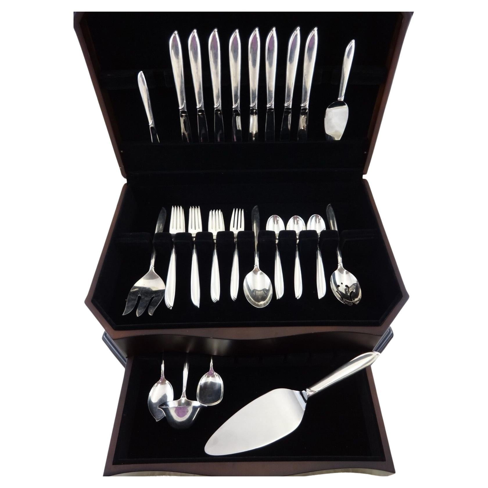Ritmo de Plata de International Sterling Servicio de Cubiertos 42 Piezas