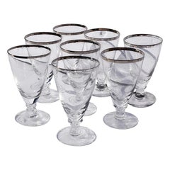 Bicchieri da cocktail con bordo in argento 8 Attribuito a Dorothy Thorpe