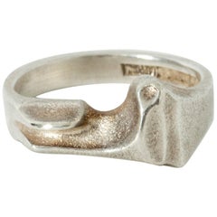 Vintage Silver Ring by Björn Weckström for Lapponia, Finland, 1977