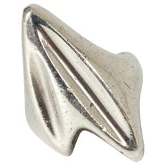 Scandinavian Vintage Silver Ring, Henning Koppel, Georg Jensen, Denmark, 1950s