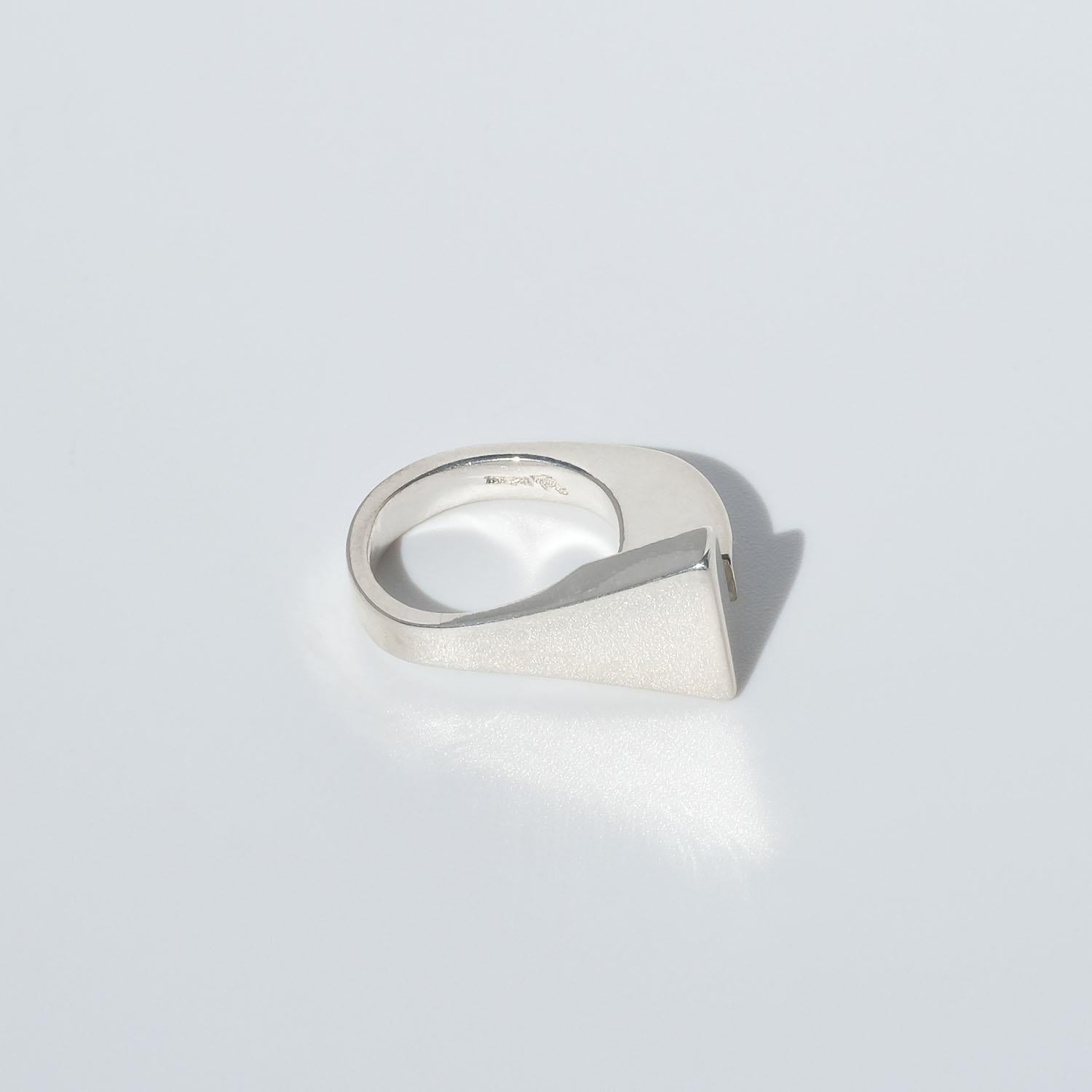Silver Ring by Swedish Master Rey Urban Made Year 1969 For Sale 3