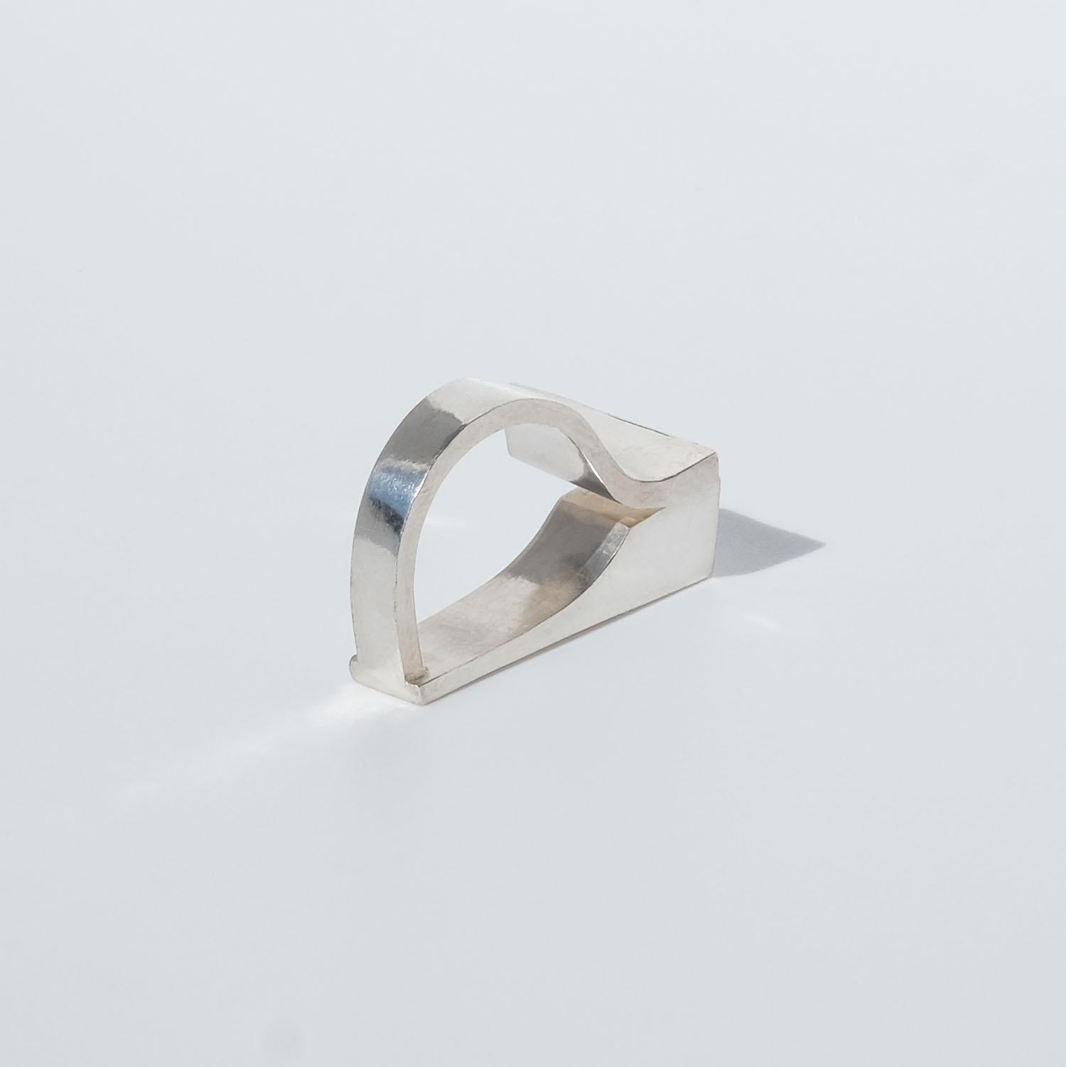 Silver Ring by Swedish Master Rey Urban Made Year, 1974 For Sale 1