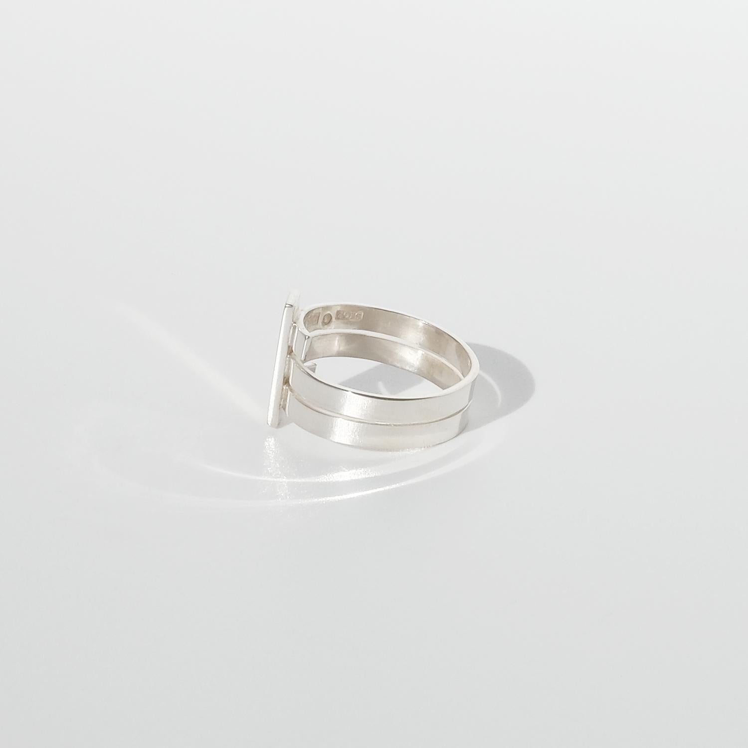 Silver Ring by Swedish Master Sigurd Persson, Made Year 2003 In Good Condition In Stockholm, SE