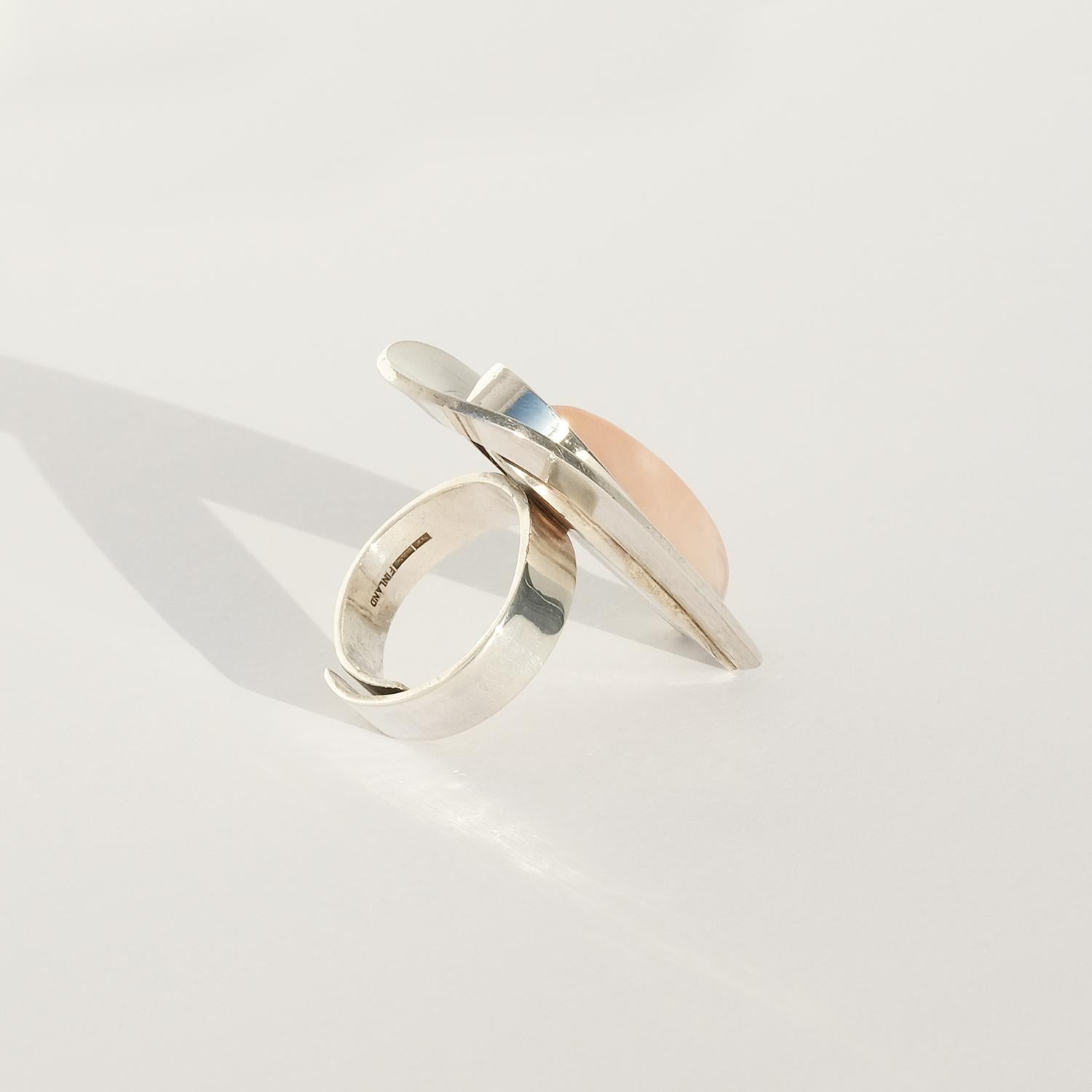 Silver ring, Elis Kauppi, 1960s For Sale at 1stDibs