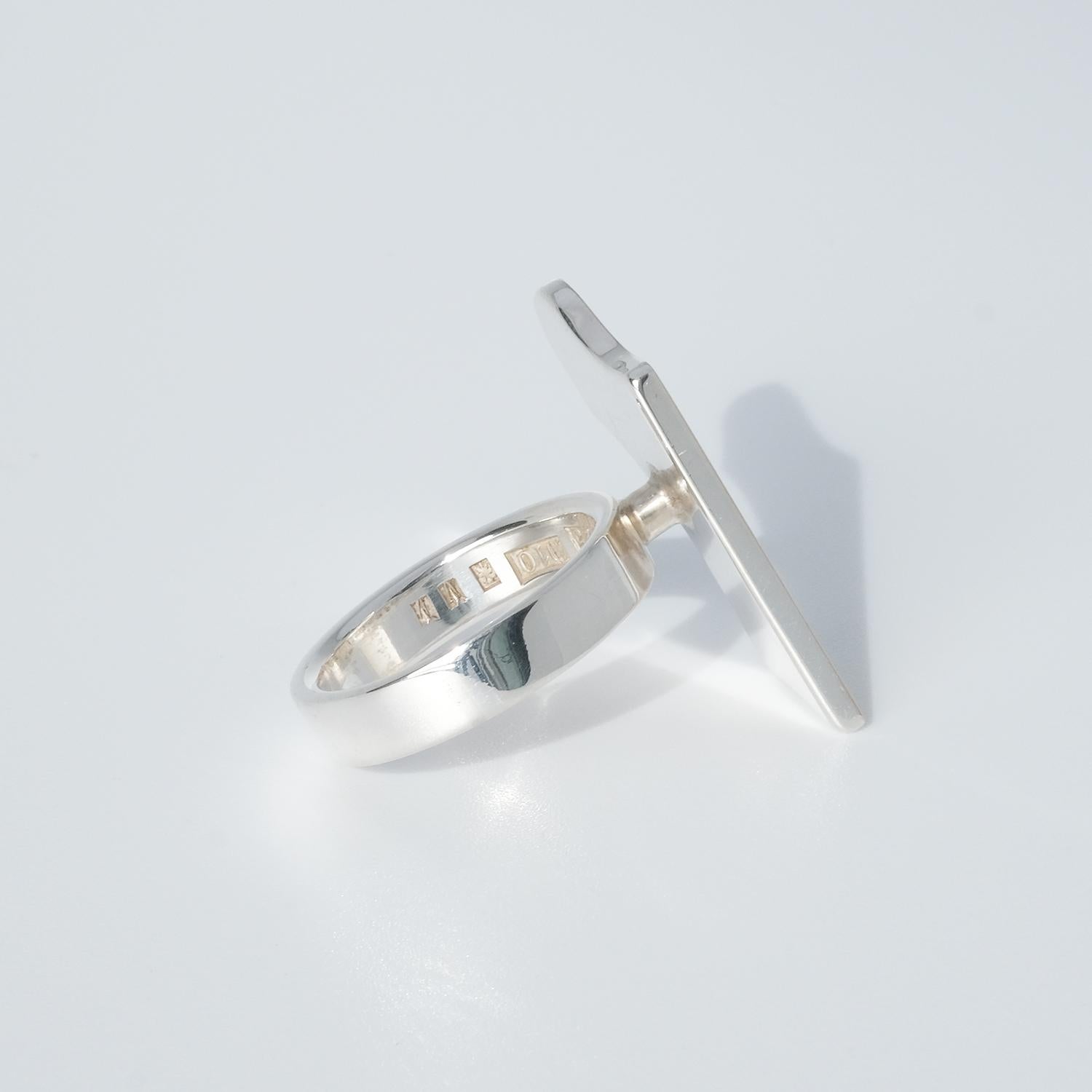 Late 20th Century Silver Ring, Sigurd Persson 1978