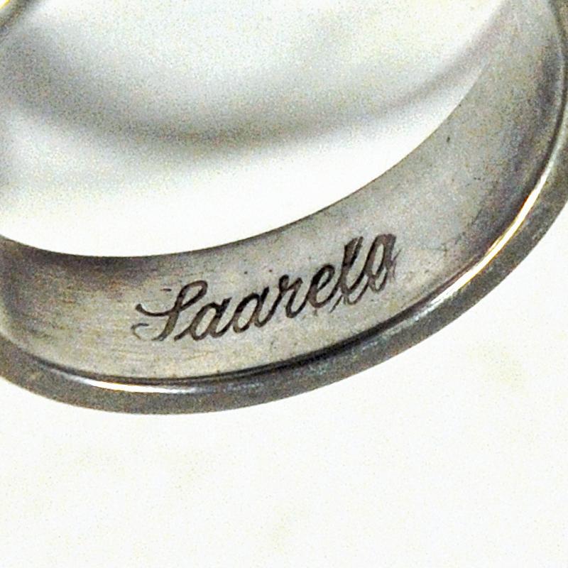 Late 20th Century Silver Ring with Middle Tigereye Stone by Arvo Saarela, Sweden, 1974 For Sale