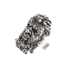 Silver Ring with the Face of Zeus from Early 1900s