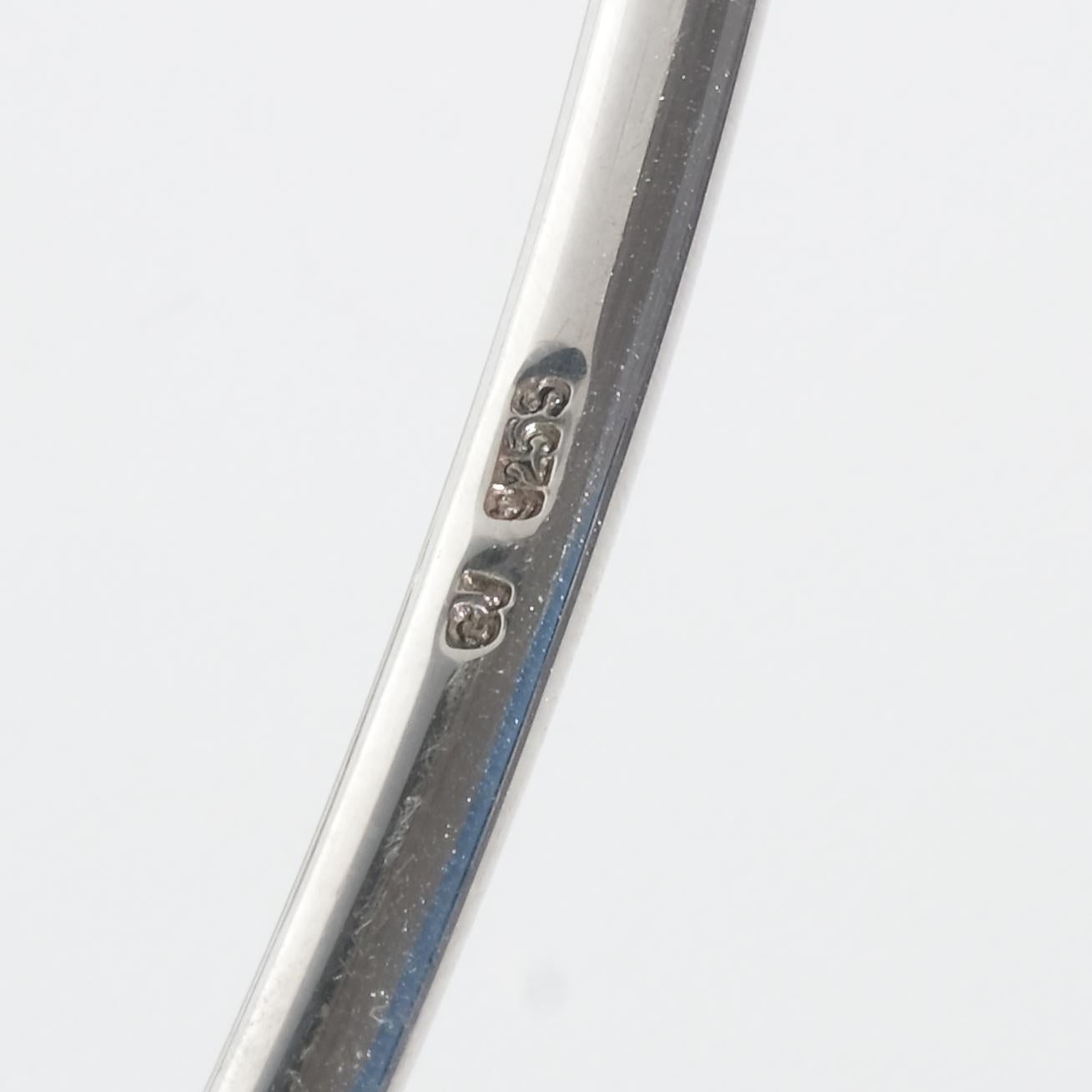 Anello da collo in argento, cristallo di rocca e diamanti di Vivianna Torun Bülow-Hübe in vendita 3