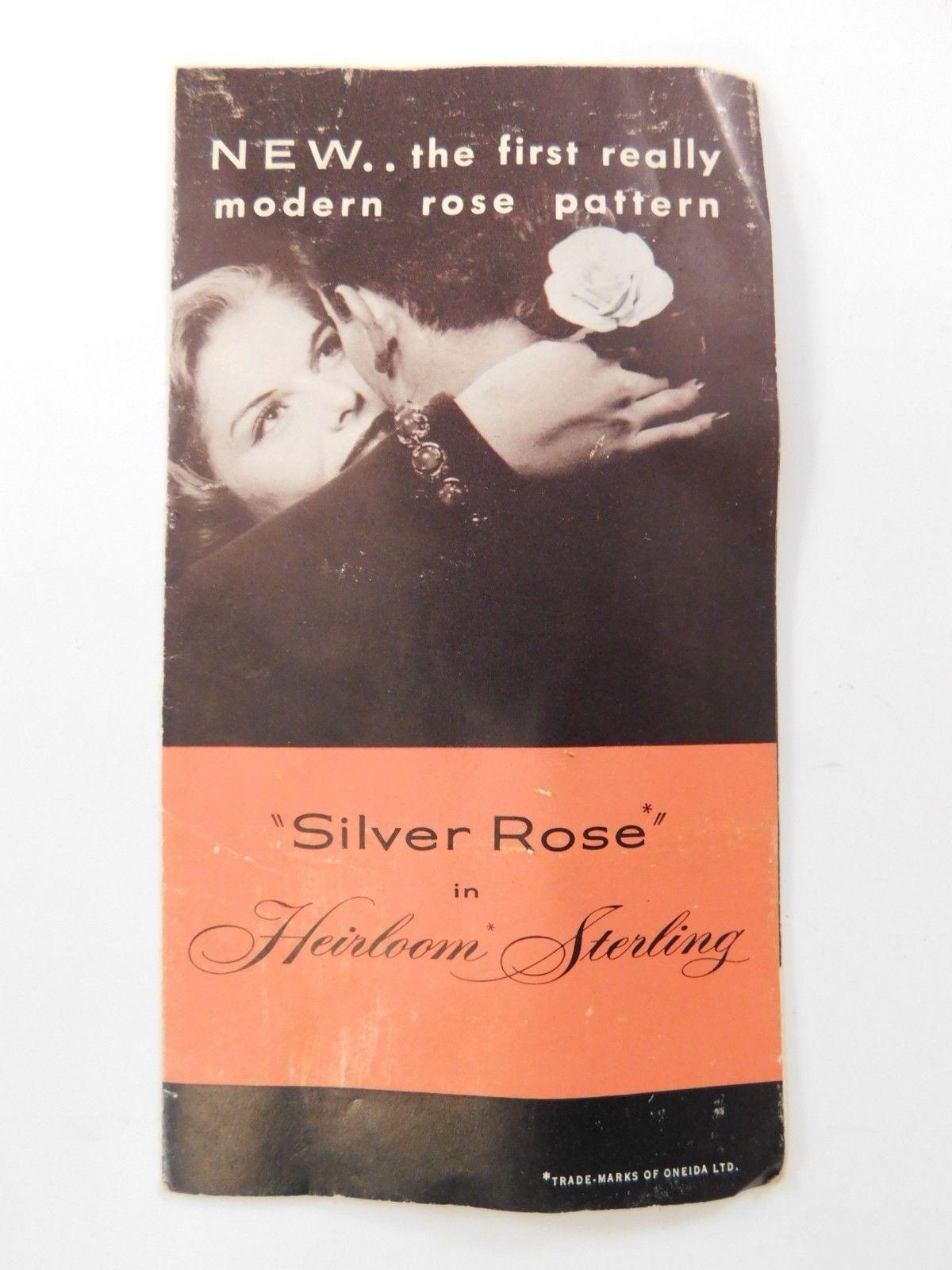 Silber Rose von Oneida Besteck aus Sterlingsilber für 12 Personen Service 80 Teile im Angebot 7