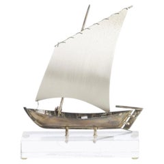 Silver Sailboat