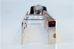 Silver salad or bread tongs