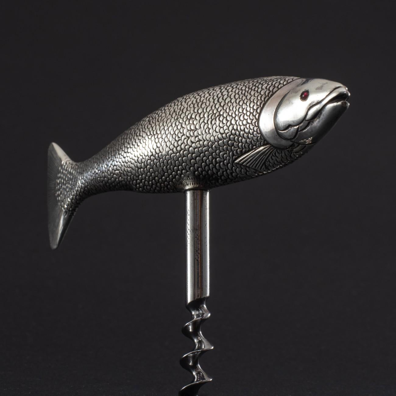 British Silver Salmon Corkscrew