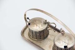 Silver salt and pepper shaker set