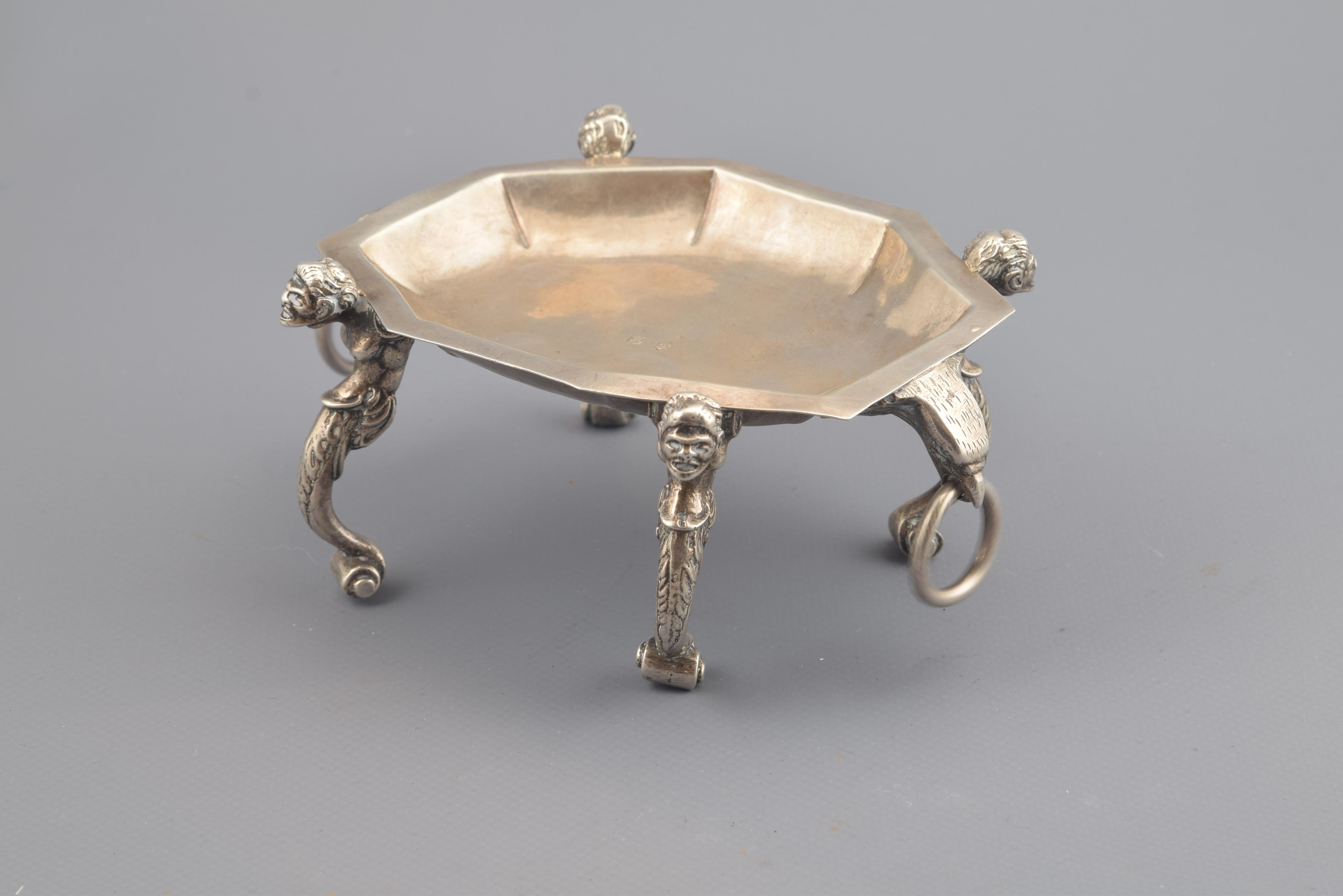 Silver Salt Cellar, Toledo, Spain, 16th Century 4