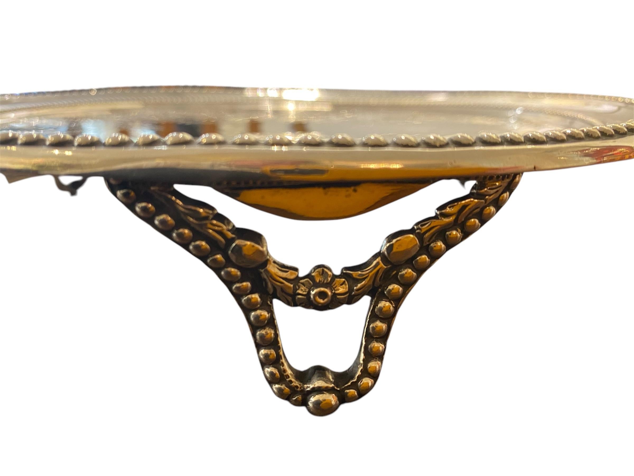Women's or Men's Silver salt cellar with three feet, Portuguese, 18th Century.