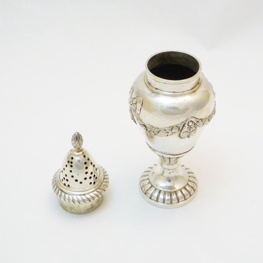 Neoclassical Silver Salt Shaker, Scandinavia For Sale