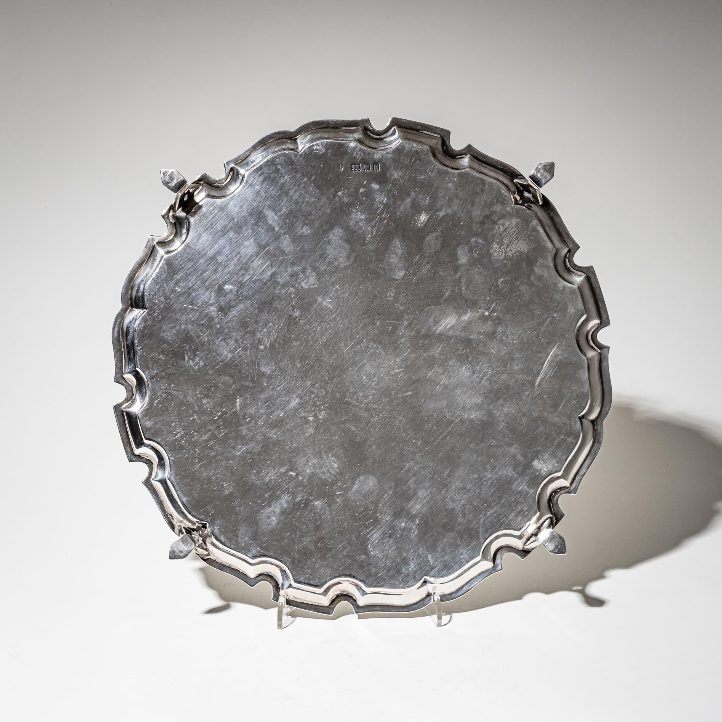 Art déco Salière en argent, Edward Barnards & Sons, Londres 1923 en vente