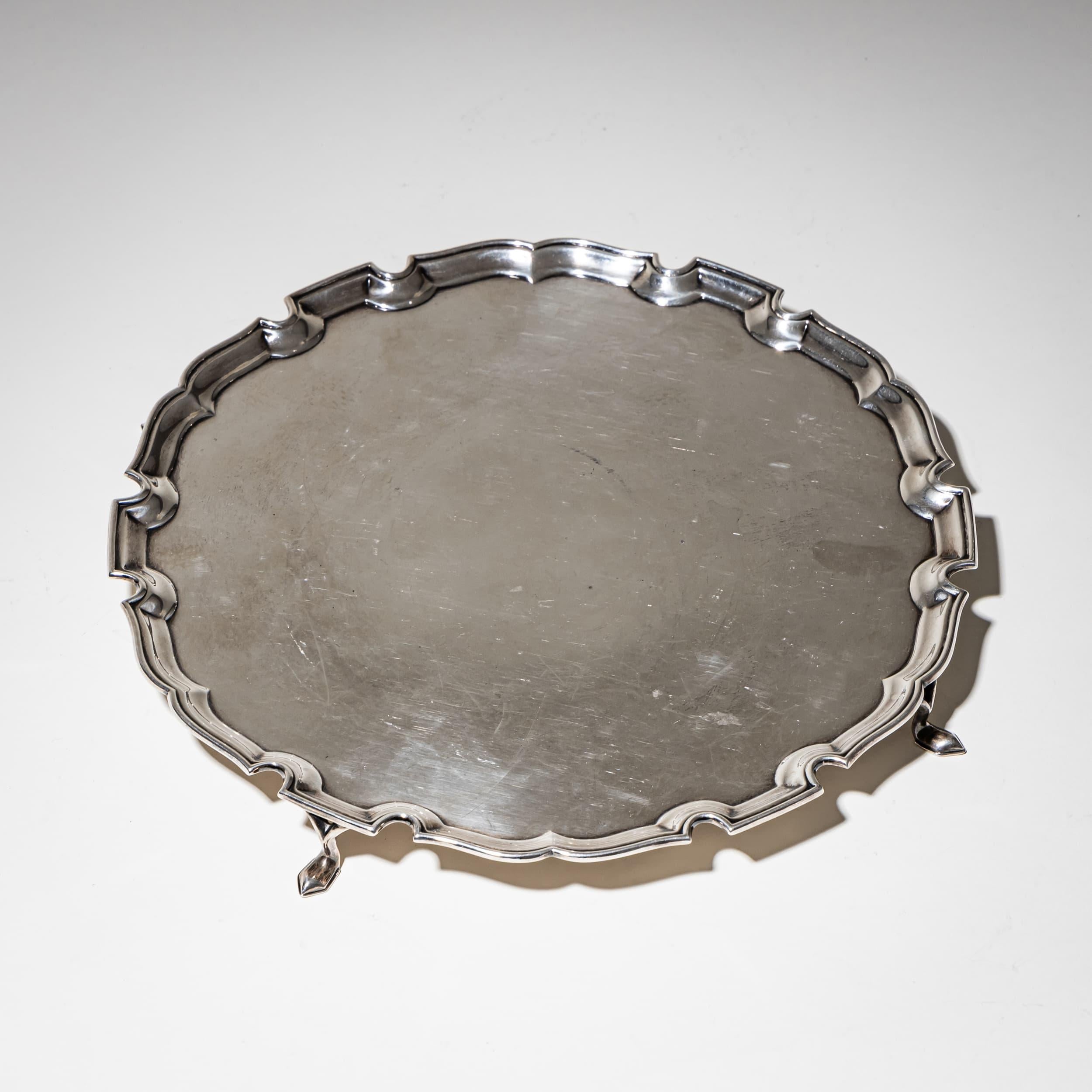 Salière en argent, Edward Barnards & Sons, Londres 1923 Bon état - En vente à Greding, DE