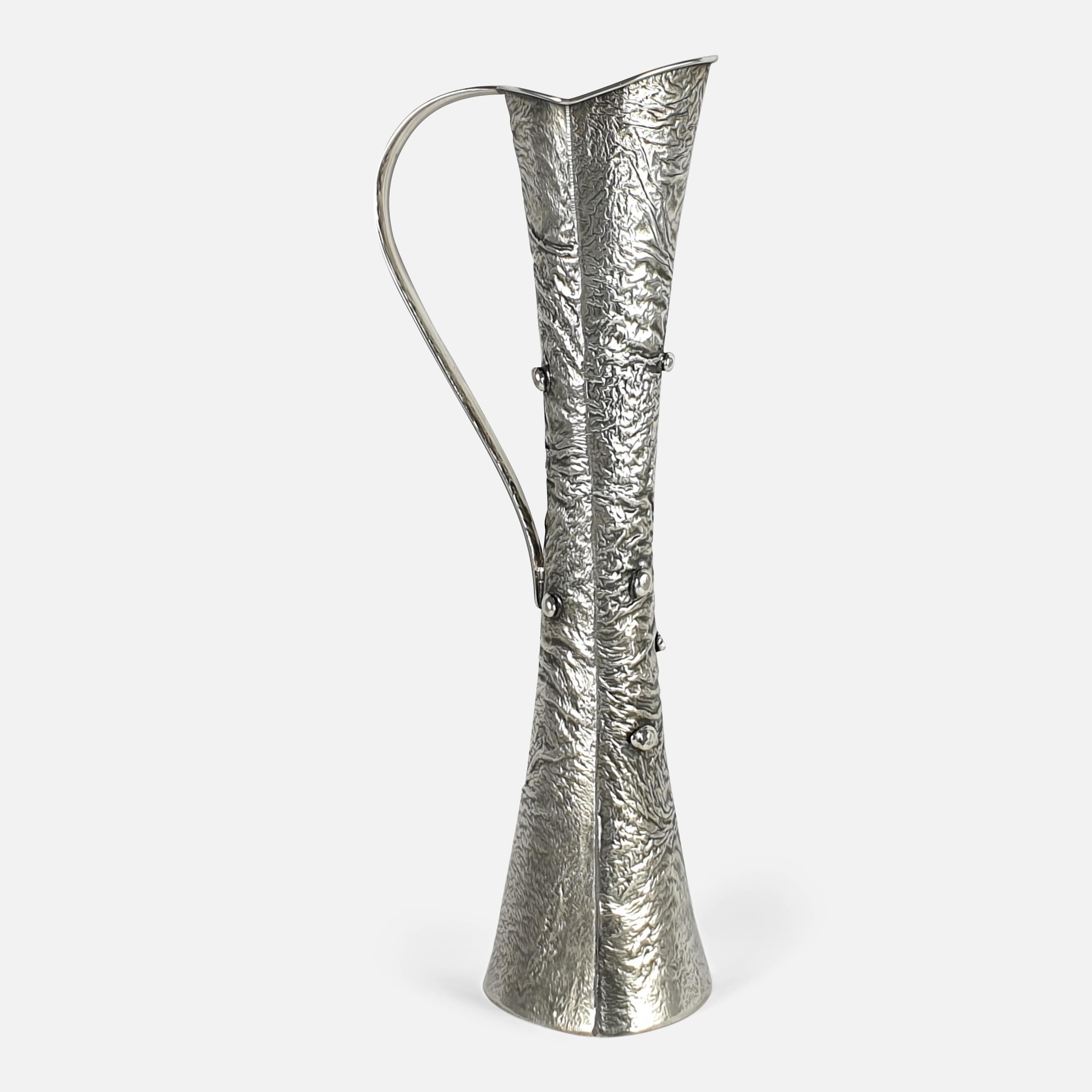 Finnish Silver Samorodok Vase, Kultakeskus Oy, Finland, 1972 For Sale