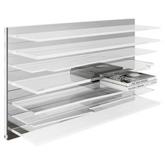 Bibliothèque Silver Sapere de Migdalia Salazar, étagère en acrylique miroir